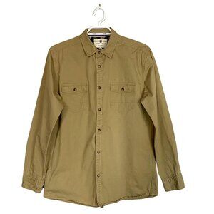Steel & Jelly Men's Tan Button Down Khaki Shirt